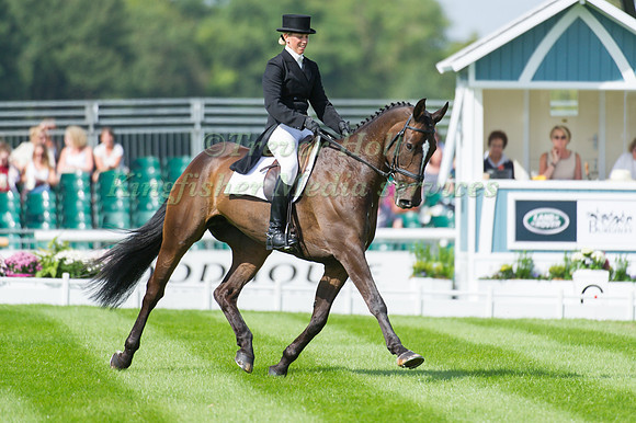KATIE BARBER (GBR) RIDING WOODFIELD RIA TAKING PART IN THE DRESSAGE PHASE OF THE  2016 LAND ROVER BURGHLEY HORSE TRIALS