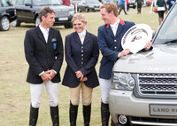 Polly Stockton, Sam Griffiths and Oliver Townend at The Prize Giving