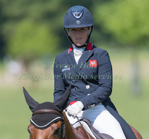 LAURA COLLETT (GBR) RIDING MR BASS IN THE DRESSAGE PHASE OF THE CICO THREE STAR AT THE 2017 HOUGHTON INTERNATIONAL HORSE TRIALS