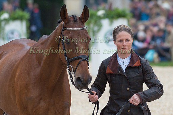 Sarah Ennis (IRL) and Horseware Stellor Rebound at the Final  Horse Inspection of the 2017 Mitsubishi Motors Badminton Horse Trials