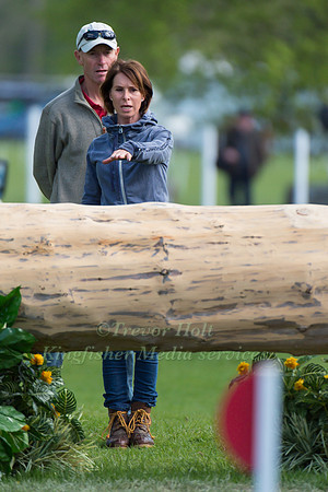 Bettina Hoy and Chris Bartle walk the Xc Course