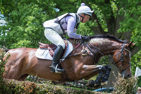 GEMMA TATTERSALL (GBR) RIDING BILLY HOPEFULL  IN THE CROSS COUNTRY PHASE OF THE CCI ONE STAR AT THE 2017 HOUGHTON INTERNATIONAL HORSE TRIALS