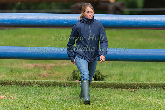 KITTY KING WALKING THE XC COURSE