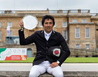 YOSHIAKI  OIWA (JPN) IN FRONT OF BRAMHAM HOUSE AFTER WINNING THE EQUI-TREK CCI THREE STAR AT THE 2017 BRAMHAM INTERNATIONAL HORSE TRIALS