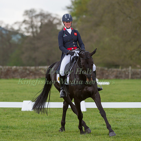 NICOLA WILSON (GBR) RIDING  ANNIE CLOVER COMPETING IN THE  DRESSAGE PHASE OF THE  CIC THREE STAR COMPETITION AT THE  2017 DODSON AND HORRELL  CHATSWORTH INTERNATIONAL HORSE TRIAL.