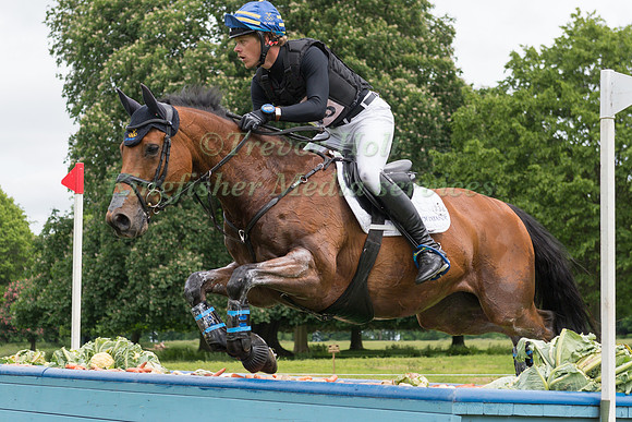 LUDWIG SVENNERSTAL (SWE) RIDING STINGER TAKING PART IN THE CROSS COUNTRY PHASE OF THE CICO THREE STAR AT THE 2017 HOUGHTON INTERNATIONAL HORSE TRIALS