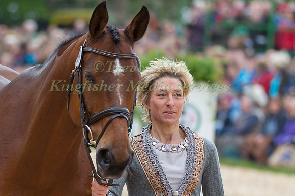 Ingrid Klimke (GER) and Horseware Hale Bob OLD at the Final  Horse Inspection of the 2017 Mitsubishi Motors Badminton Horse Trials