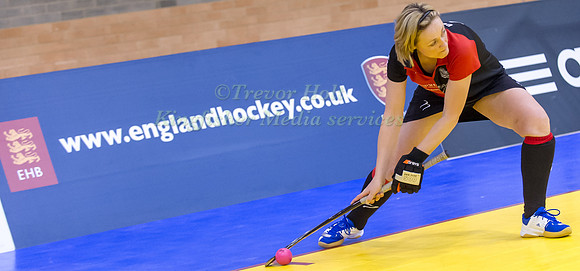 Tina  Cullen takes a Penalty Corner