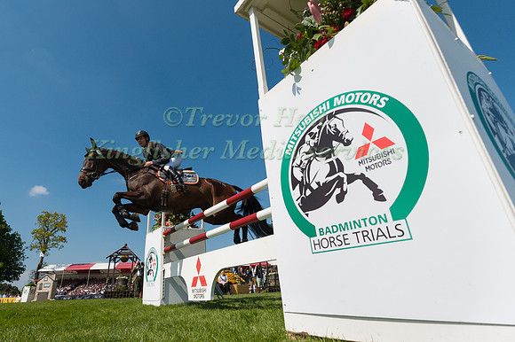 Christopher Burton (AUS) riding Graf Liberty in the Show Jumping phase of the 2017 Mitsubishi Motors  Badminton Horse Trials