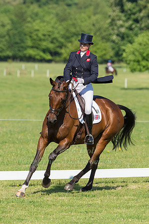 PIGGY FRENCH (GBR) RIDING VANIR KAMIRA IN THE DRESSAGE PHASE OF THE CICO THREE STAR AT THE 2017 HOUGHTON INTERNATIONAL HORSE TRIALS