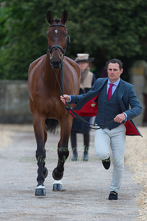 Alexander Bragg (GBR) and Zagreb at the first Horse Inspection of the 2017 Mitsubishi Motors Badminton Horse Trials