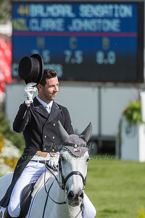 Clarke Johnstone of New Zealand riding Balmoral Sensation