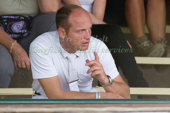 Michael Jung watches the Dressage