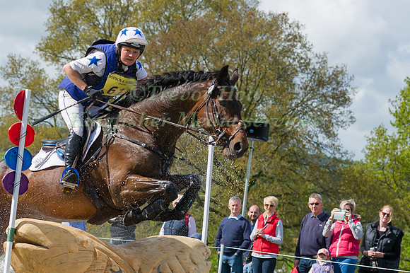 RACHEL ROBINSON (GBR) RIDING  MJI LIMMERICK BELL COMPETING IN THE CROSS COUNTRY PHASE OF THE  CIC THREE STAR COMPETITION AT THE  2017 DODSON AND HORRELL CHATSWORTH INTERNATIONAL HORSE TRIAL.