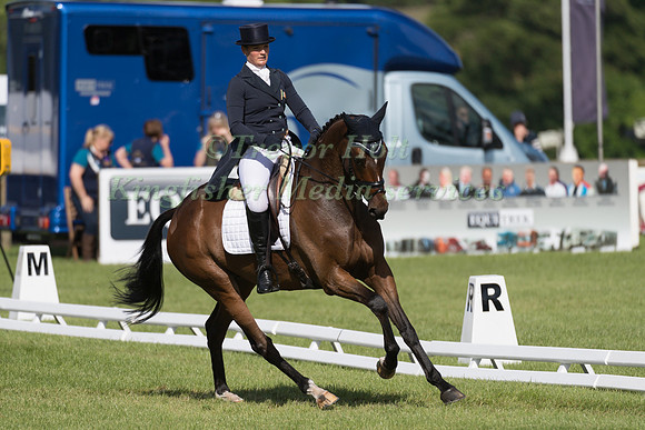 ELIZABETH  POWER (IRL) AND MIND ME TAKING PART IN THE DRESSAGE PHASE OF THE  CIC THREE STAR COMPETITION AT THE 2017 EQUI-TREK BRAMHAM INTERNATIONAL HORSE TRIALS