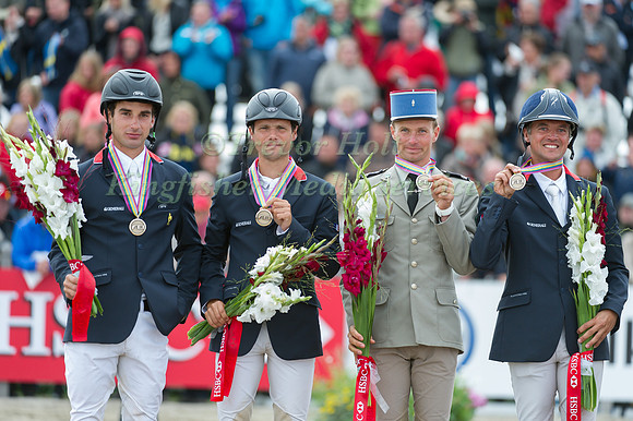 The French Team In Bronze Medal Position