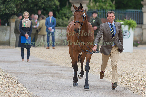 Mark Todd (NZL) and Leonidas II at the Final  Horse Inspection of the 2017 Mitsubishi Motors Badminton Horse Trials