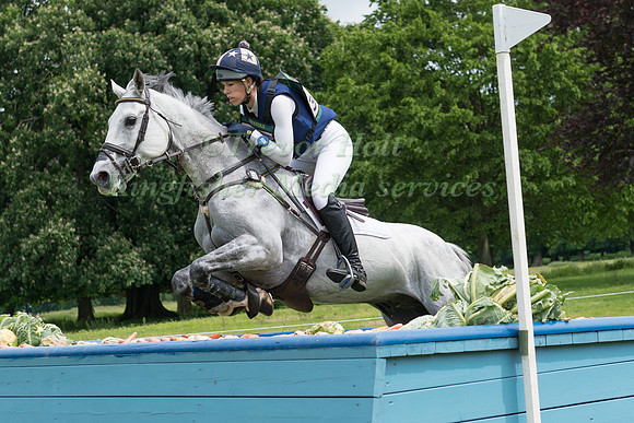 CAROLINE MARCH (GBR) RIDING POSTMASTER TAKING PART IN THE CROSS COUNTRY PHASE OF THE CICO THREE STAR AT THE 2017 HOUGHTON INTERNATIONAL HORSE TRIALS