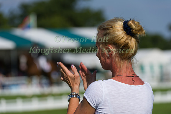 Bettina Hoy watching Boyd Martin's Test