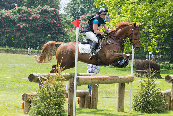 HOLLY BRADSHAW (GBR) RIDING ARCHFIELD ECHO  IN THE CROSS COUNTRY PHASE OF THE CCI ONE STAR AT THE 2017 HOUGHTON INTERNATIONAL HORSE TRIALS