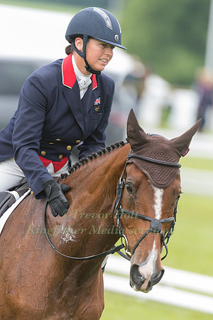 JEANETTE BRAKEWELL (GBR) AND LETS DANCE TAKING PART IN THE DRESSAGE PHASE OF THE  CIC THREE STAR COMPETITION AT THE 2017 EQUI-TREK BRAMHAM INTERNATIONAL HORSE TRIALS