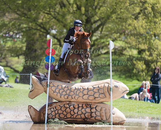PIGGY FRENCH (GBR) RIDING  QUARRYCREST ECHO COMPETING IN THE CROSS COUNTRY PHASE OF THE  EVENT RIDERS MASTERS COMPETITION AT THE  2017 DODSON AND HORRELL CHATSWORTH INTERNATIONAL HORSE TRIAL.