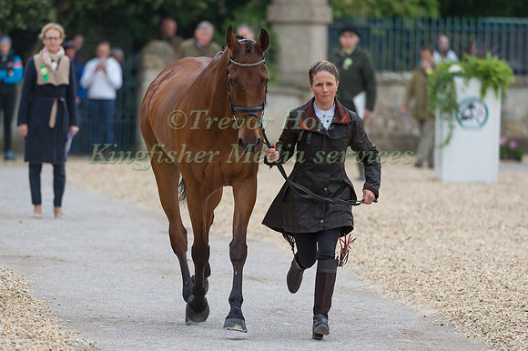 Sarah Ennis (IRL) and Horseware Stellor Rebound at the Final  Horse Inspection of the 2017 Mitsubishi Motors Badminton Horse Trials