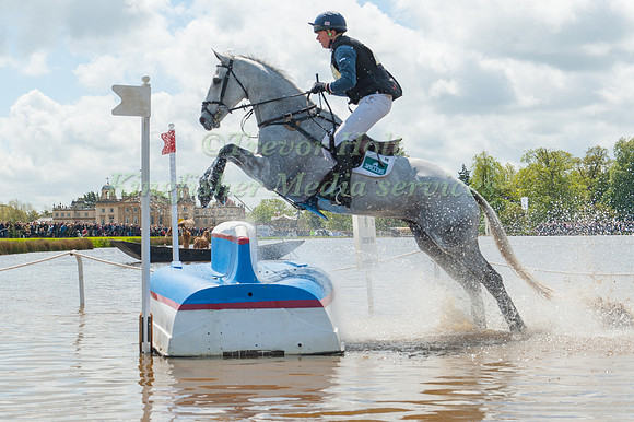 Harry Dzenis (GBR) riding Xam