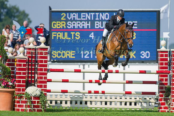 Sarah Bullimore (GBR) riding Valentino V taking part in the Show Jumping Phase
