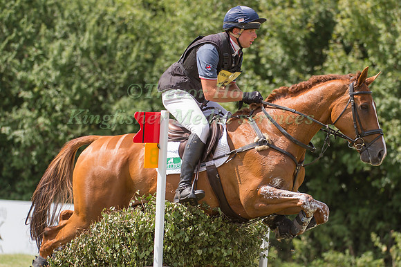Harry Dzenis (GBR) riding Eagles Ridge II