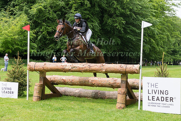 PIGGY FRENCH (GBR) RIDING VANIR KAMIRA TAKING PART IN THE CROSS COUNTRY PHASE OF THE CICO THREE STAR AT THE 2017 HOUGHTON INTERNATIONAL HORSE TRIALS