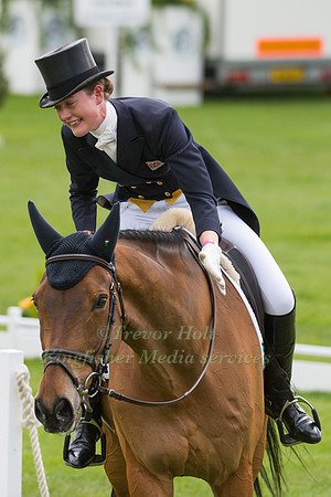 Willa Newton (GBR) riding Chance Remark in the Dressage phase  of  the 2017 Mitsubishi Motors  Badminton Horse Trials