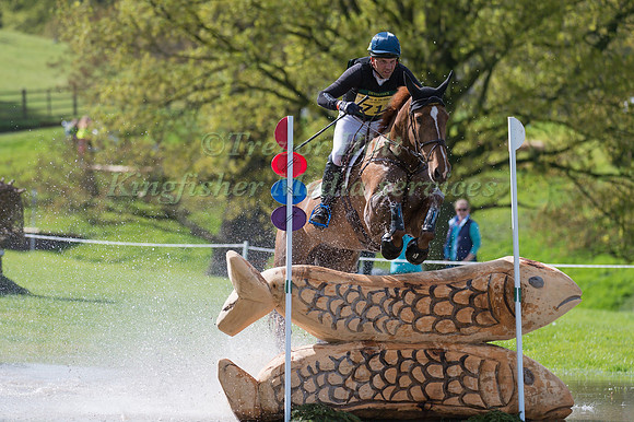 CARLOS  PARRO (BRA) RIDING  MAESMAWR FOX COMPETING IN THE CROSS COUNTRY PHASE OF THE  CIC THREE STAR COMPETITION AT THE  2017 DODSON AND HORRELL CHATSWORTH INTERNATIONAL HORSE TRIAL.