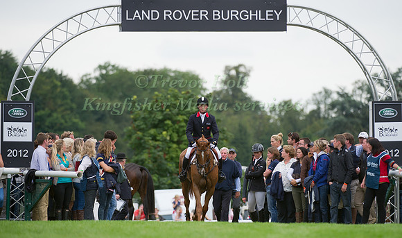 Oliver Townend and Armada enter the Arena