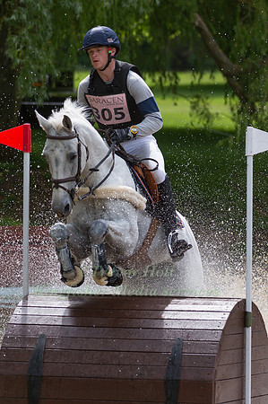 SAM ECROYD (GBR) RIDING ARCO BB TAKING PART IN THE CROSS COUNTRY PHASE OF THE CICO THREE STAR AT THE 2017 HOUGHTON INTERNATIONAL HORSE TRIALS