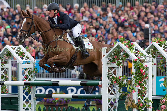 Oliver Townend of Great Britain riding Fenyas Elegance