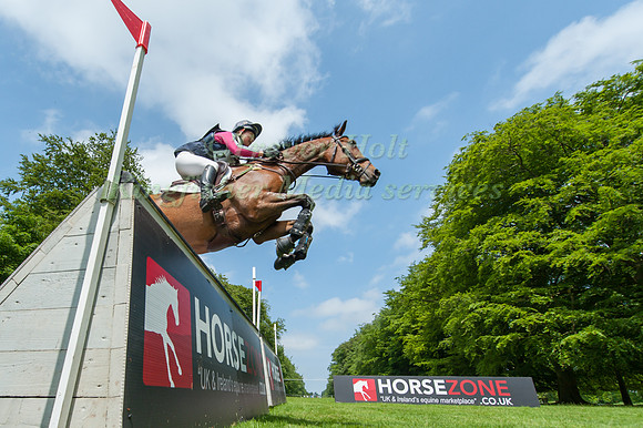 Emily  Parker (GBR) riding  Cooley Zest