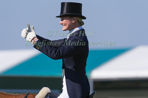 Gaby Cooke after dressage