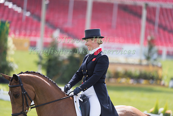 Zara Tindall of Great Britain  riding High Kingdom