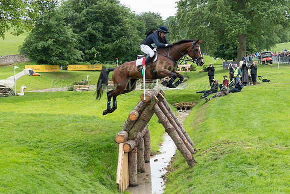 RICHARD SKELT (GBR) AND MEERLUST LADY TAKING PART IN THE CROSS COUNTRY PHASE OF THE  CIC THREE STAR COMPETITION AT THE 2017 EQUI-TREK BRAMHAM INTERNATIONAL HORSE TRIALS