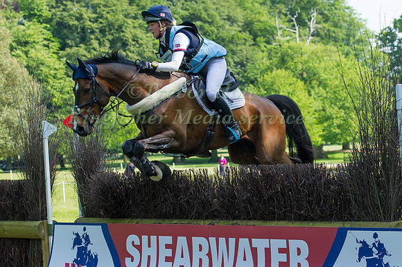 Natasha  Brent (GBR) riding  Mini Bubble