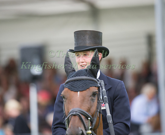 Tom McEwan and Dry Old Party leaving the Dressage Arena