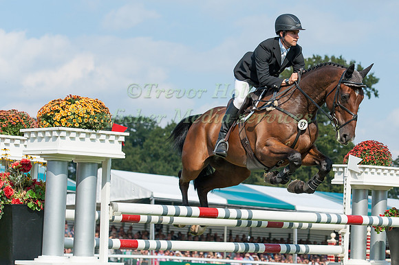 Tom D Crisp (GBR) riding Coolys Luxury taking part in the Show Jumping Phase
