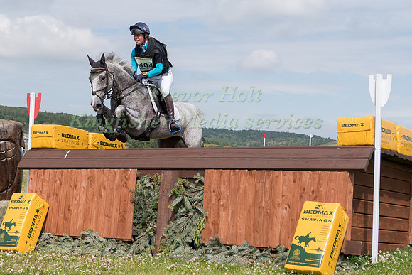 SARAH HOLMES (GBR) AND DUNGANSTOWN FLEUR TAKING PART IN THE CROSS COUNTRY PHASE OF THE CCI-S4* COMPETITION AT THE 2019 BARBURY HORSE TRIALS
