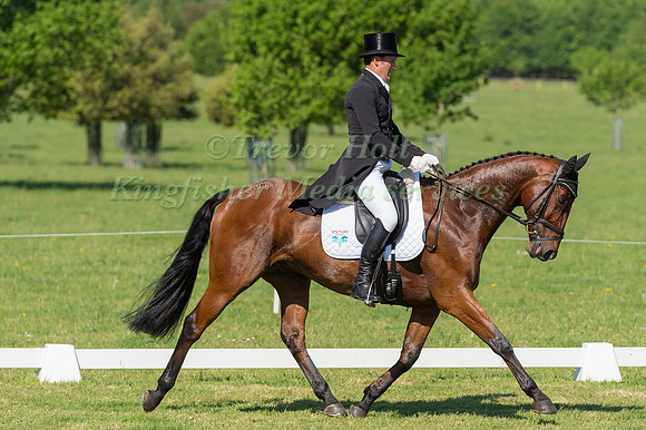 TIM RUSBRIDGE (NZL) RIDING ONEFORTHENOTEBOOK IN THE DRESSAGE PHASE OF THE CICO THREE STAR AT THE 2017 HOUGHTON INTERNATIONAL HORSE TRIALS