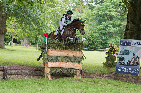 MARCIO C  JORGE (BRA) AND LF COEUR DE ORAME TAKING PART IN THE CROSS COUNTRY PHASE OF THE  CIC THREE STAR COMPETITION AT THE 2017 EQUI-TREK BRAMHAM INTERNATIONAL HORSE TRIALS