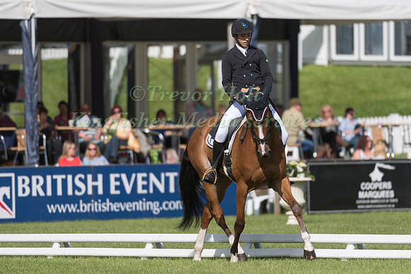 SEBASTIEN  CAVAILLON (FRA) AND SARAH D'ARGOUGES TAKING PART IN THE DRESSAGE PHASE OF THE  CCI THREE STAR COMPETITION AT THE 2017 EQUI-TREK BRAMHAM INTERNATIONAL HORSE TRIALS