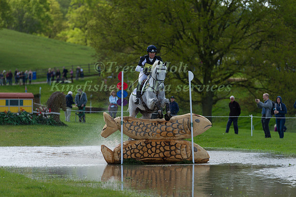 PIPPA FUNNELL (GBR) RIDING  BILLY THE BIZ COMPETING IN THE CROSS COUNTRY PHASE OF THE  CIC THREE STAR COMPETITION AT THE  2017 DODSON AND HORRELL CHATSWORTH INTERNATIONAL HORSE TRIAL.