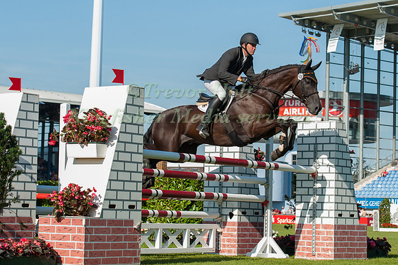 Andreas Dibowski riding FRH Butts Avedon taking part in the show Jumping phase