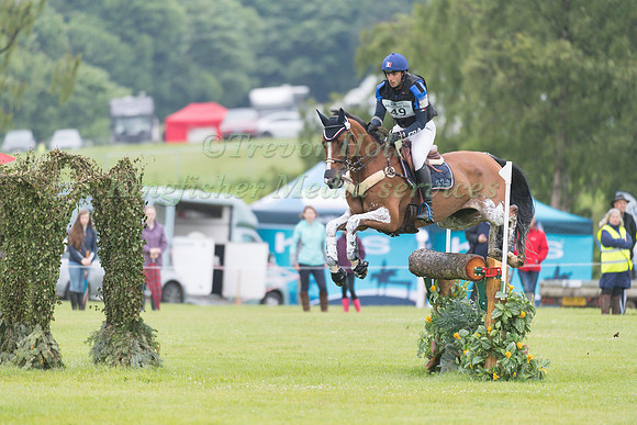 SEBASTIEN  CAVAILLON (FRA) AND SARAH D'ARGOUGES TAKING PART IN THE CROSS COUNTRY PHASE OF THE  CCI THREE STAR COMPETITION AT THE 2017 EQUI-TREK BRAMHAM INTERNATIONAL HORSE TRIALS